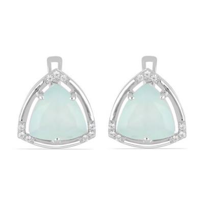 BUY 925 SILVER  BRAZILIAN AMETHYST GEMSTONE CLASSIC EARRINGS